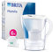 BRITA Jarra con Filtro de Agua Marella Blanca (2,4 l) Incl. 6x Cartucho MAXTRA PRO All-in-1 - jarra adaptable al frigorífico con LTI digital y tapa abatible que reduce cloro, cal e impurezas.