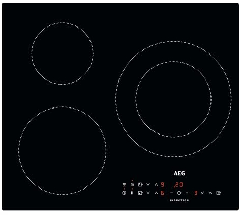 AEG IKB63301CB Induktionskochfeld, flexibel, abgeschrägt, extra flach, 3 Zonen, eine davon 28 cm, unabhängige Touch-Bedienung, schnelles Aufheizen, Pausefunktion, 60 cm