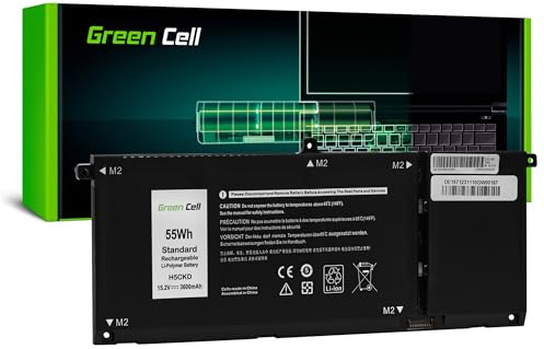 Green Cell Akku H5CKD TXD03 für Dell Inspiron 13 7306 Silver 14 5400 5401 5406 5408 7300 7405 15 5501 5502 5508 5509 7506 Latitude 3410 Laptop (3600mAh 15.2V Schwarz)