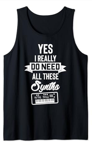 Synth Modular Analog Synthesizer Musikausrüstung T-Shirt Tank Top