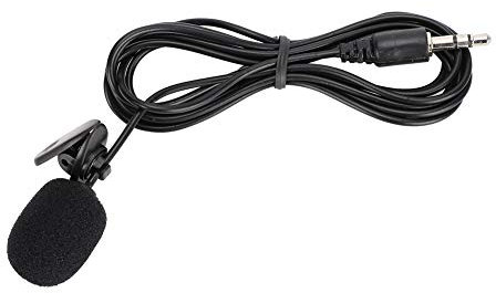 Beufee 5PCS Clip sur Microphone, Microphones Lavalier Portable 3,5 Mm Microphone Filaire 4,9 Pieds Petit Microphone Microphone Amplifié pour Intérieur Extérieur