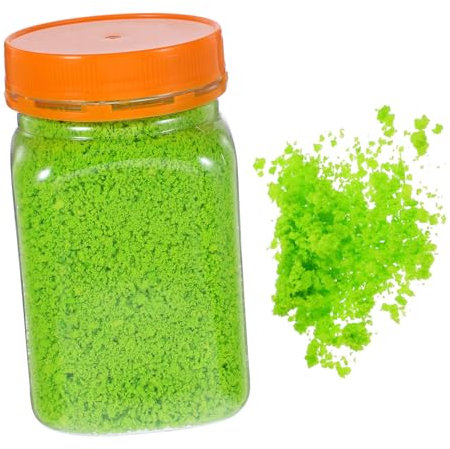 Gatuida Polvere Di Spugna Verde Chiaro 400ml Per Micro Paesaggi e Modelli Fai Da Te, Materiale Di Base Per Scenografie, Erba Statica e Dispersione Per Tavoli Di Sabbia e Modellini in Miniatura