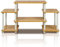 Furinno Turn-N-Tube No Tools Entertainment Center, TV Unit, TV Stands, Beech/White, 105.4 (W) x 58 (H) x 29.5 (D) cm