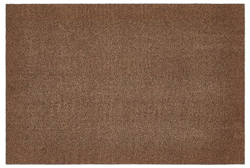 andiamo Fußmatte innen Samson – waschbare Baumwoll-Schmutzfangmatte - rutschfest, saugstark & hochwertig - Fußabtreter für den Eingang | 100 x 150 cm, Braun