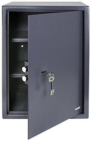 HMF 49205-11 Möbeltresor Doppelbartschloss, 50 x 35 x 31 cm, anthrazit