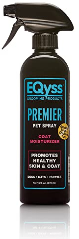 EQyss Premier Pet Spray - Moisturizes & Conditions for Healthy Skin & Coat, Non- greasy, Repels Dust & Dirt - Great for Dogs, Cats, Puppies (16 oz)