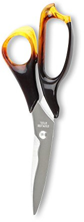Rockingham Forge Sister Ciseaux de cuisine grande taille, lame en acier inoxydable de 7,5 cm, manche effet écaille de tortue – Indispensables pour la maison, cuisine, la volaille et la viande