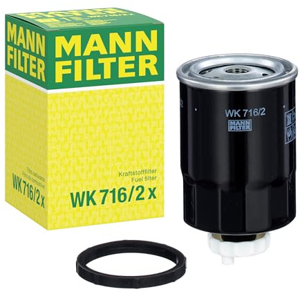 MANN-FILTER, WK 716/2 x Kraftstofffilter | Für Off-Highway, Schutz des Kraftstoffsystems, Injektorschutz, Zuverlässige Kraftstoffversorgung, Echte OE-Technologie