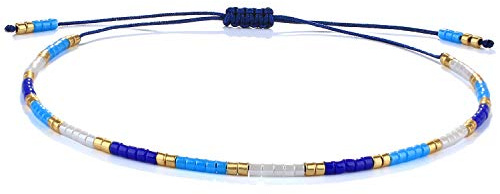 KELITCH Mode Boho-Farbe Kristall Perlen Freundschaftsarmbänder handgefertigt Strang Armband Schmuck