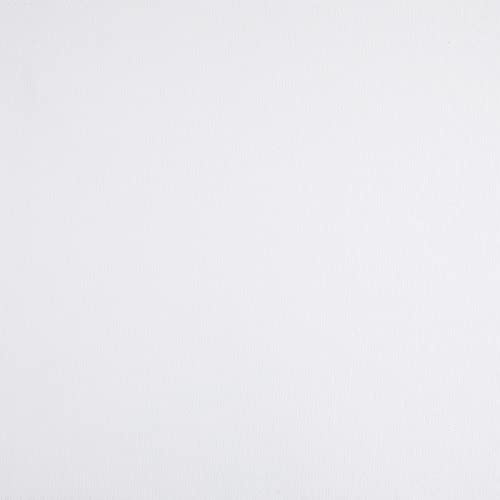 Kt KILOtela - Tela Loneta Lisa Tintada, Solidez a la luz: 5-6, Decoración, Decoración, Tapizar Sillas, Cojines, Cortinas, Bolsos, Manteles, 100 cm largo x 280 cm ancho, Blanco