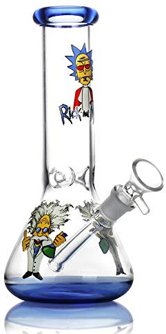 The7boX Beaker Bong Glass Water Pipes with Downstem 14mm Bongs 20cm