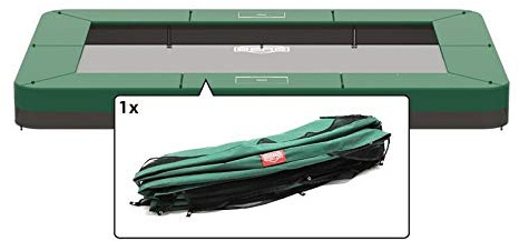 BERG Trampolin Schutzrand, Federabdeckung rechteckig 330 x 220 cm Randabdeckung grün - Ultim Champion InGround EazyFit
