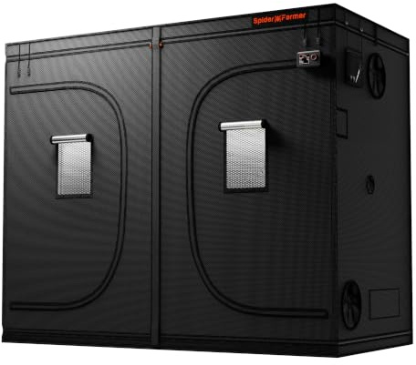 Spider Farmer Growzelt 240x120x200cm Indoor Grow Tent für Pflanzen 2026 Neu | Kabeldurchführung, Controller-Halter, großes Sichtfenster, 1680D Oxford, Werkzeugtasche, abnehmbare Wanne für SF4000 SE5000