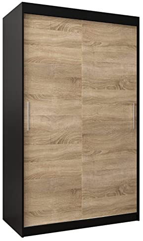 ABIKSMEBLE Armoire Tokyo - Dressing Chambre Adulte - Penderie Vêtement - Garde-Robe 2 Portes Coulissantes