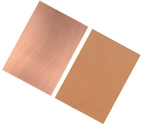 PATIKIL 7X10cm Rame Rivestito Laminato, 25pz Singolo Lato PCB Circuito Scheda Marrone