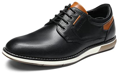 Bruno Marc Men's Dress Oxfords Casual Derby Sneakers,Black,9.5