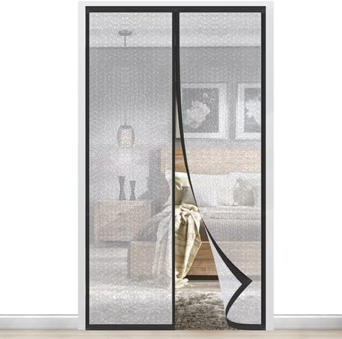 Magnet Thermovorhang Wärmeschutzvorhang Winter Kalteschutz Isolier Schutz 110 X 230 CM ​Für Tür Magnet Thermo Türvorhang Fliegengitter EVA Wasserdicht Fliegenvorhang für Balkontür Wohnzimmer