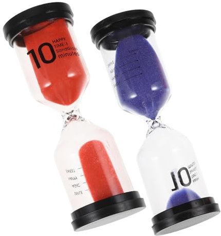 FUNOMOCYA 2pcs Bathroom Timer Hourglass Sand Timer Decorative Hourglass for Boys and Girls Shower for Boy Girl