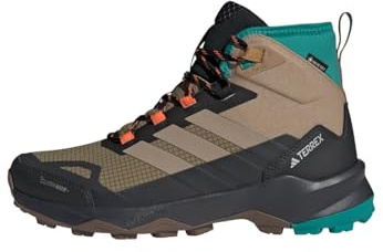adidas Homme Terrex Skychaser AX5 Mid Gore-TEX Climawarm+ Hiking Shoes, Cardboard/Blanch Cargo/Pure Teal, 46 EU