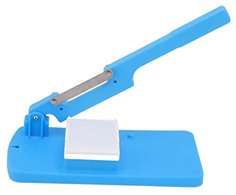 aqxreight Multifunctional Table Cutter, Alloy Steel Rice Cake Knife for Slicing Potato, Radish, and Vegetables with White Pads