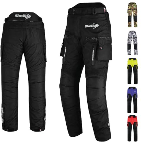 Shelly Motorcycle Trousers/Pants for Men with Water Resistant Cordura Textile Fabric for Motorbike Racing, Riding & Impact Protection Armor