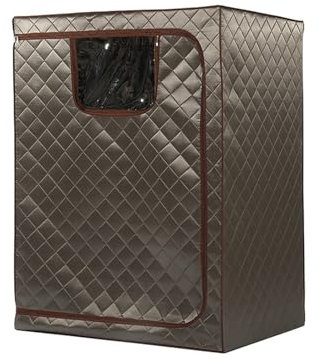 Manta de sauna, Tienda de sauna de portátil, tienda de sauna for 2 personas, sauna doble de tamaño completo Tentull Body Home Spa for relajación y desintoxicación sin , Sauna de vapor portátil(Gray Co
