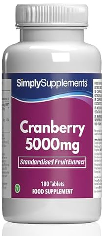 Pastillas de arándano 5000 mg | Apoya el sistema inmunológico y protege contra el estrés oxidativo | Adecuado para veganos y vegetarianos | 180 tabletas = 2 meses | Fabricado en el Reino Unido