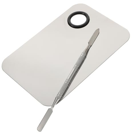 GANAZONO Makeup Mixing Palette with Tool Mixing Plate for Foundation and Lip Colors Hygienic Surface for Salon and Home Use