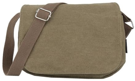 oukesin Kleine Umhängetasche aus Canvas für Damen für den Alltag,Dunkelgrün