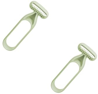 Yardenfun 2 Stück Haarentferner für Damen Hautfreundlicher Körperhaarrasierer für Beine Achseln Tragbares Epiliergerät Elegantem Matcha Grün für Reisen und Täglichen Gebrauch