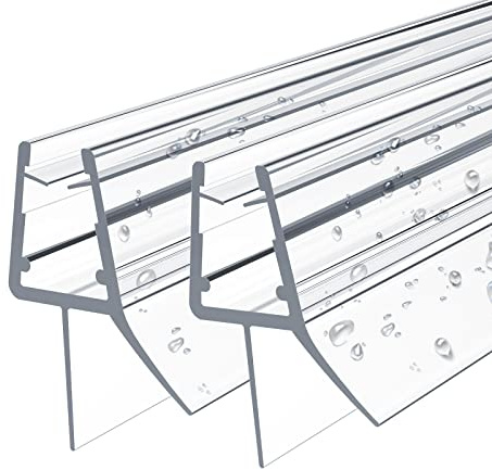 EMKE Duschdichtung Ersatzdichtung Duschtürdichtung für 4–6 mm Glastüren 1000mm 2 Stück Dichtung Dusche Glastür Gummilippe Duschdichtungen für Duschtüren