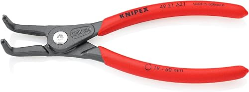 KNIPEX Precisionslåsringstång för ytterringar på axlar med ett halkfri plastöverdrag som ger ett säkert, 49 21 A21