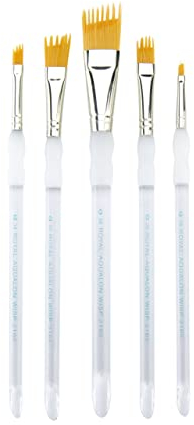 Royal & Langnickel RAQUA-203 - Aqualon Wisp 5-teiliges Schräg-Pinsel Set