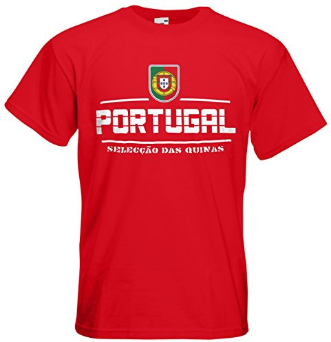 Portugal T-Shirt Fanshirt Nation EM-2021 Rot XL
