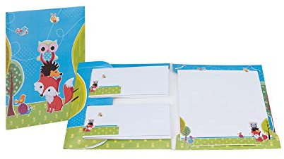 Rössler Kinder Briefpapier mit Umschlag | Geschenk für Mädchen und Jungen | Schreibset Kinder | Tier Motivpapier | Briefpapier Mädchen und Jungen | 185 x 260 x 9mm | 1 Stück | Motiv: Waldtiere