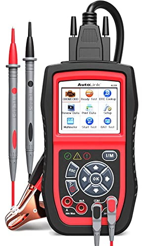 Autel Diagnosewerkzeuge Diagnosegerät OBDII Fehlercode Scanner | Auto Code Leser, Fahrzeug Code Reader Druck durch PC, unterstüzt Batterie-Tester, AL539B
