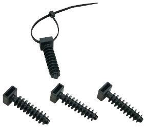 Omnium Electric Taco para brida, 8mm x 100 pcs. Negro, Nailon