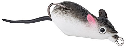 mouse lure,Angeln Ratte,Angelköder für Mäuse und Ratten,2 Stück weiche Süßwasser-Mäuse Kunstköder Wasserköder Haken Tackle Mäuse Ratten Bionische Köder für Bass,Doppelhaken