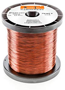 Kupferlackdraht W210 Ø 0,15 mm 200 g, ca. 1200m - CU Lackdraht Grad 2 CUL Kupferdraht Gewicht 200 Gramm Durchmesser 0,15 Millimeter Wickeldraht Kupfer Draht nach IEC 60317-13