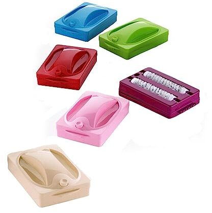 Homespired® Handheld Carpet Cleaner Brush Double Crumb Roller Sweeper - Dirt, Dust Collector Brush (Assorted Colours)