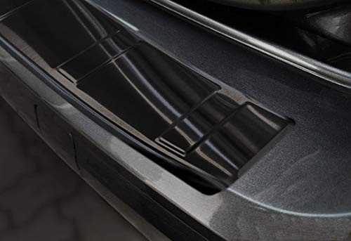 Ladekantenschutz aus Edelstahl in anthrazit mit 3D Abkantung passend für VW Caddy V ab 11/2020/Ford Tourneo Connect ab 5/2022 AZUGA AZ30000039