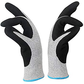 Jjoer Guantes De Trabajo Guantes Trabajo Impermeables Guantes Trabajo Frio con Recubrimiento En LáTex Guantes Anticorte For Una Corte De Rosas Y Espinas Medium