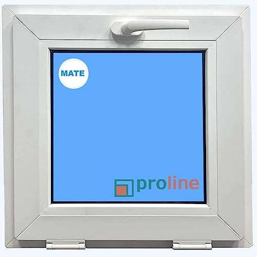 ECO-BLU (V71M) Ventana PVC 500x500 Blanca Oscilante Vidrio Mate