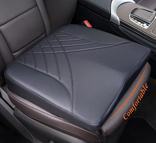 kingphenix Coussin de siège de voiture de qualité supérieure en mousse à mémoire de forme pour améliorer la vue de la conduite - Soulagement des douleurs du coccyx et du bas du dos - Coussin de siège