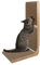 Kratzbrett Katze L-Form 68 cm Robustes Kratzbrett mit Spielball, Kratzpappe für Katzen, ideal zum Anlehnen an die Wand, großes kratzpappe
