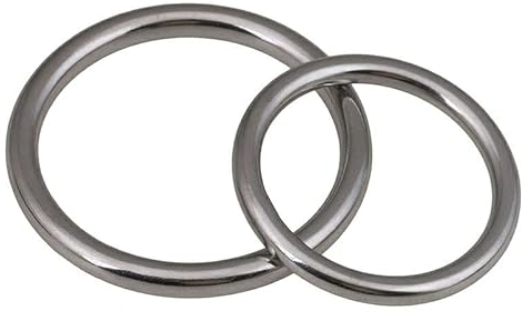 Robuste geschweißte runde Ringe glatter fester O-Ring Edelstahl 304 für die Takelage von Marinebooten Hängematte Yoga Hängering 1Stk-M6x70