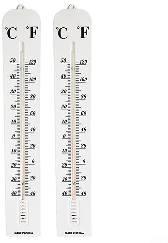 Grand thermomètre d'extérieur 400 mm Thermomètre de jardin Thermomètre d'extérieur Température Tenture murale Capteur d'espace pour une utilisation dans la serre de jardin
