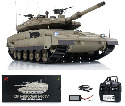 wheelfun Heng Long RC Panzer 1:16 IDF Merkava Mk IV RC Main Battle 3958 Leerlaufrauchen Infrarot Kampf Fahrlicht Ferngesteuerte Panzer BB Shooting Airsoft Panzer That Shoot