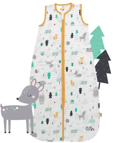 schlummersack Baby Kinder Schlafsack Sommer | dünn, Sommerschlafsack, 0.5 Tog
