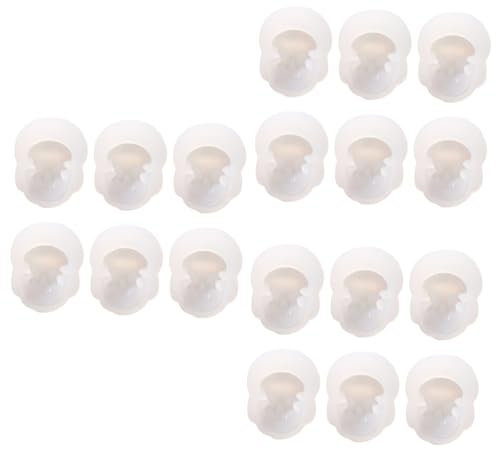 NUOBESTY 18stücke Skull Kopf Formen Für Schmuckherstellung Wiederverwendbare Haftende Epoxidharz Gießformen Für Ohrringe Und Armbänder